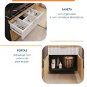 Ver imagem 4 de Conjunto Completo para Banheiro Slim Kit Ripy 60cm Yescasa Preto