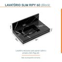 Ver imagem 6 de Conjunto Completo para Banheiro Slim Kit Ripy 60cm Yescasa Preto