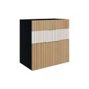 Ver imagem 2 de Conjunto Completo para Banheiro Slim Kit Ripy 60cm Yescasa Preto