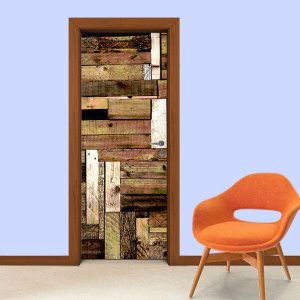 Adesivo de Porta Caixote Arte Destaque M - 0,83 X 2,13 Metros