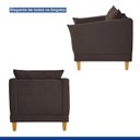 Ver imagem 6 de Poltrona para Sala de Estar Pés em Madeira Melina