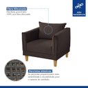 Ver imagem 4 de Poltrona para Sala de Estar Pés em Madeira Melina