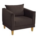 Ver imagem 2 de Poltrona para Sala de Estar Pés em Madeira Melina