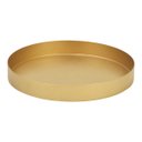 Ver imagem 3 de Mesa Lateral Redonda com Bandeja Apoio Sala Aço Collie 30x60