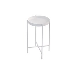 Mesa Lateral Redonda com Bandeja Apoio Sala Aço Collie 30x60 - 3