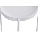 Ver imagem 4 de Mesa Lateral Redonda com Bandeja Apoio Sala Aço Collie 30x60