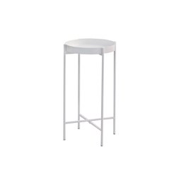 Mesa Lateral Redonda com Bandeja Apoio Sala Aço Collie 30x60 - 2