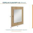Ver imagem 5 de Conjunto Completo para Banheiro Slim Kit Ripy 60cm Yescasa Bege/Wood