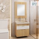 Ver imagem 1 de Conjunto Completo para Banheiro Slim Kit Ripy 60cm