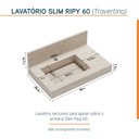 Ver imagem 6 de Conjunto Completo para Banheiro Slim Kit Ripy 60cm