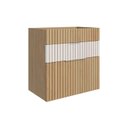 Ver imagem 3 de Conjunto Completo para Banheiro Slim Kit Ripy 60cm Yescasa Bege/Wood