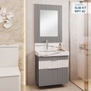 Ver imagem 1 de Conjunto Completo para Banheiro Slim Kit Ripy 60cm