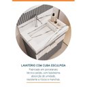 Ver mais imagens de Conjunto Completo para Banheiro Slim Kit Ripy 60cm Yescasa Cinza