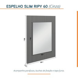 Conjunto Completo para Banheiro Slim Kit Ripy 60cm - 9