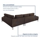 Ver mais imagens de Sofá de Canto Luna Orgânico 265cm para Sala de Estar