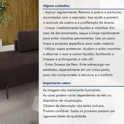 Sofá de Canto Luna Orgânico 265cm para Sala de Estar - 4