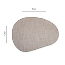 Ver imagem 3 de Tapete Orgânico Rock Antiderrapante 140x200cm para Quarto e Sala, Traverse São João