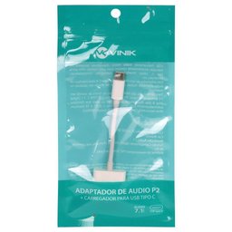 Adaptador Fone de Ouvido Celular Audio P2 3.5mm + Carregador para Usb Tipo C - Adpatc7.1 - 4