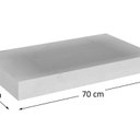 Ver imagem 4 de Prateleira em Porcelanato para Banheiro Ripy 70 Yescasa Branco/Calacata