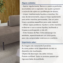 Sofá de Canto Luna Orgânico 265 Cm para Sala de Estar - 4