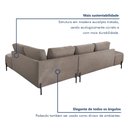 Ver mais imagens de Sofá de Canto Luna Orgânico 265cm para Sala de Estar