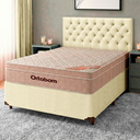 Ver imagem 1 de Kit Cama Box + Cabeceira + Colchão Casal Molas Ensacadas - Airtech - Ortobom