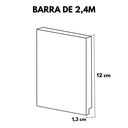 Ver imagem 2 de Rodapé Poliestireno 12cm Liso Branco 50012 Arquitech