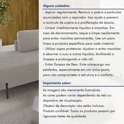 Sofá de Canto Luna Orgânico 265 Cm para Sala de Estar - 3