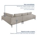 Ver imagem 7 de Sofá de Canto Luna Orgânico 265cm para Sala de Estar