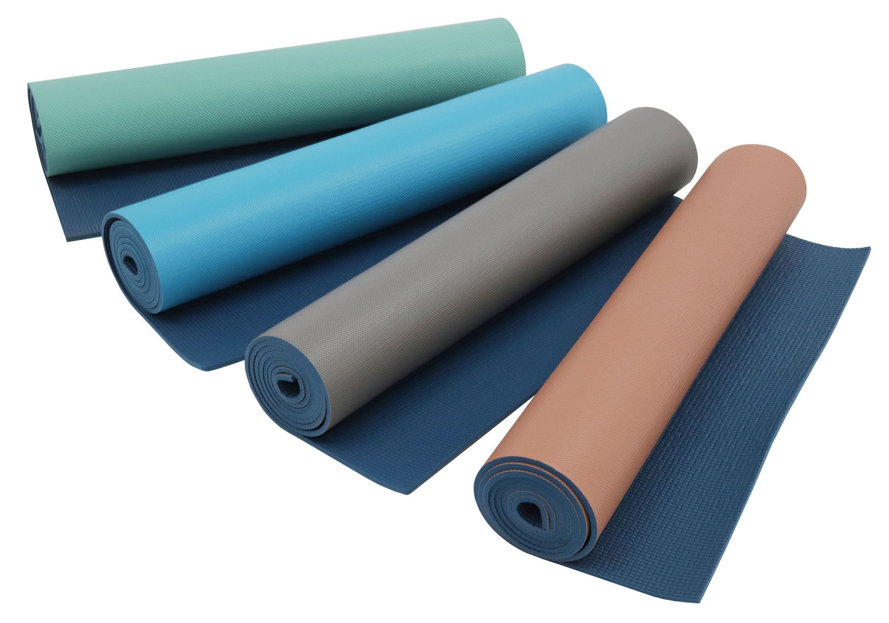 Tapete Para Yoga 4,5mm Bicolor Azul 60cmx10m Kapazi. - 2