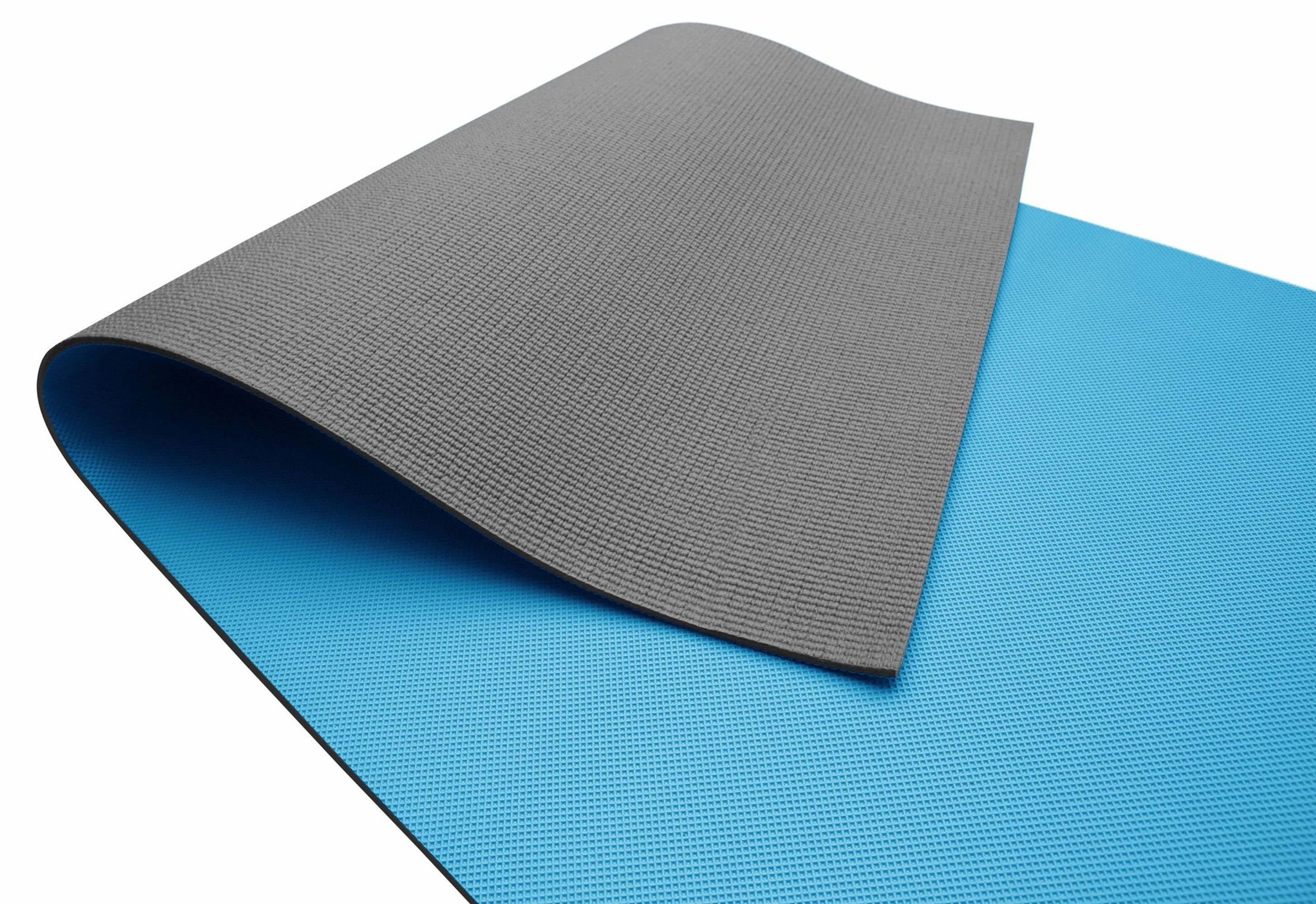 Tapete Para Yoga 4,5mm Bicolor Azul 60cmx10m Kapazi. - 1
