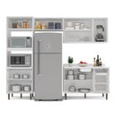 Ver imagem 6 de Cozinha Pérola 4 Peças Torre Quente Basculante Aéreo 3 Portas e Balcão 2 Gavetas 3 Portas com Tampo Yescasa