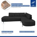 Ver mais imagens de Sofá de Canto Luna Orgânico 265 Cm para Sala de Estar