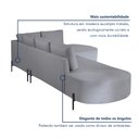 Ver mais imagens de Sofá de Canto Luna Orgânico 265cm para Sala de Estar