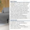Ver imagem 5 de Sofá Canto Orgânico 4 Lugares Linho Cinza Luna 272cm Yescasa
