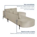 Ver mais imagens de Sofá de Canto Luna Orgânico 265cm para Sala de Estar