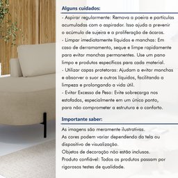 Sofá de Canto Luna Orgânico 265cm para Sala de Estar - 4