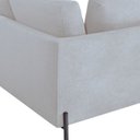 Ver imagem 5 de Sofá Canto Orgânico 4 Lugares Bouclé Gelo Luna 272cm Yescasa