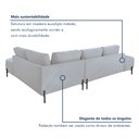 Ver mais imagens de Sofá de Canto Luna Orgânico 265cm para Sala de Estar