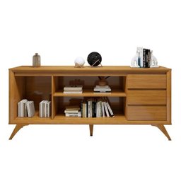 Conjunto Sala de Jantar 100% MDF com Buffet e Cristaleira Reflecta Pés em Madeira Maciça Elegance - 5