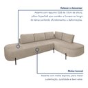 Ver imagem 7 de Sofá de Canto Luna Orgânico 265cm para Sala de Estar