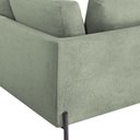 Ver imagem 5 de Sofá Canto Orgânico 4 Lugares Bouclé Verde Luna 272cm Yescasa