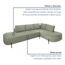 Ver imagem 6 de Sofá de Canto Luna Orgânico 265cm para Sala de Estar