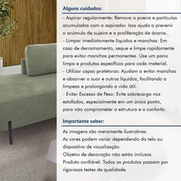 Sofá de Canto Luna Orgânico 265cm para Sala de Estar - 4
