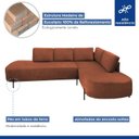 Ver imagem 3 de Sofá de Canto Luna Orgânico 265 Cm