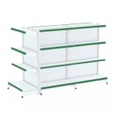 Ver imagem 1 de Gondola Centro 137 Fit Ate 2 Metros 1 Ponta Branco 20b Pe Verde