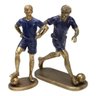 Dupla Estatuetas Decorativa em Resina Jogadores de Futebol - 1