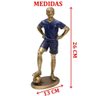 Dupla Estatuetas Decorativa em Resina Jogadores de Futebol - 2