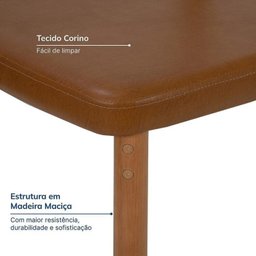 Kit Mesa de Jantar Tangará 95cm e 4 Cadeiras Pitanga CabeCasa MadeiraMadeira - 5