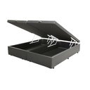 Ver imagem 1 de Cama Box Baú Casal Bipartido NK Camas Sintético Cinza 41x138x188